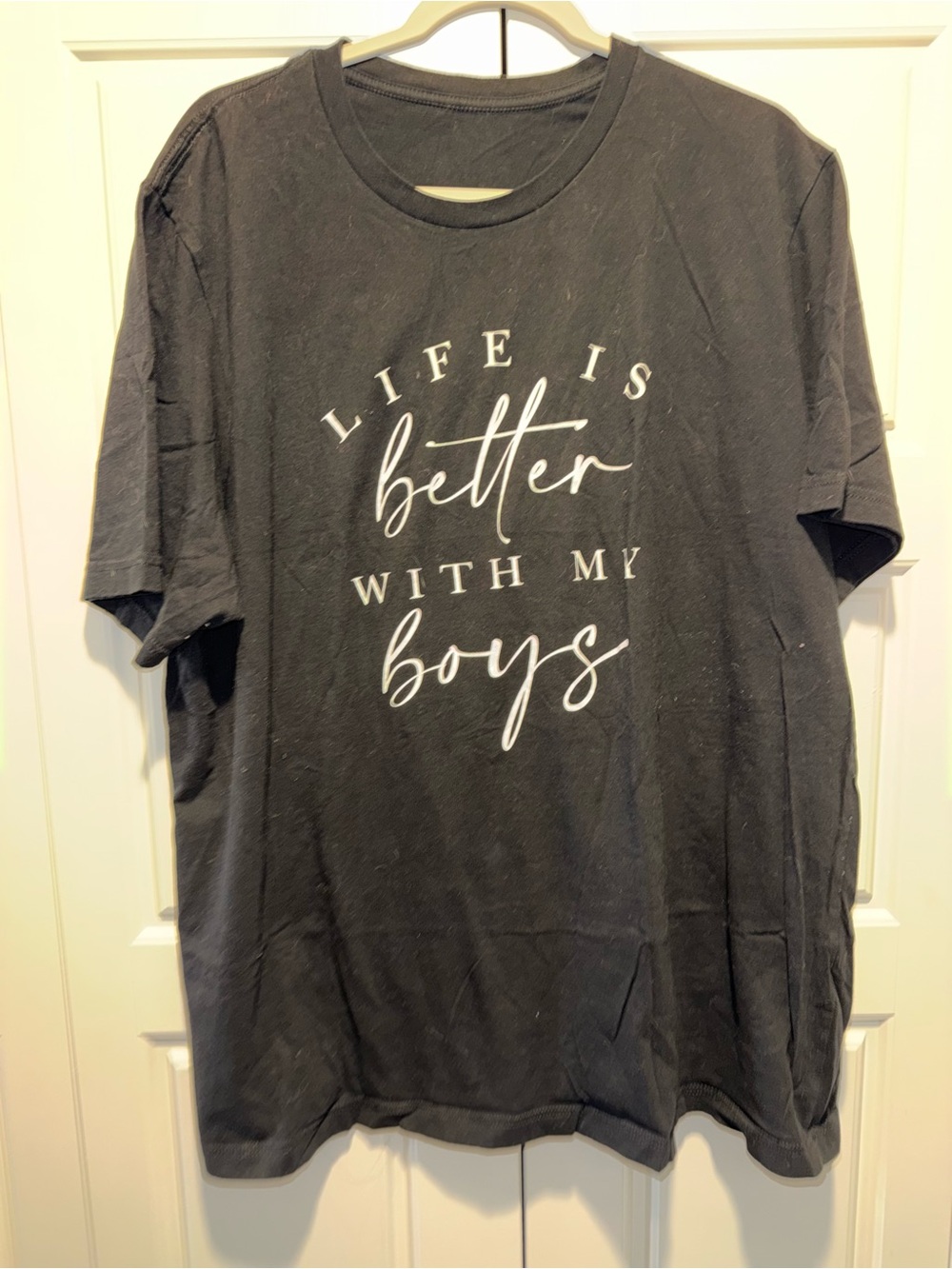 Life Is Better With My Boys Graphic Tee - Black